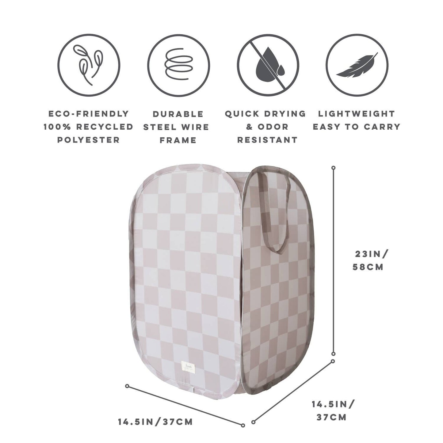 Baby & Kids Recycled Fabric Pop-up Laundry Hamper