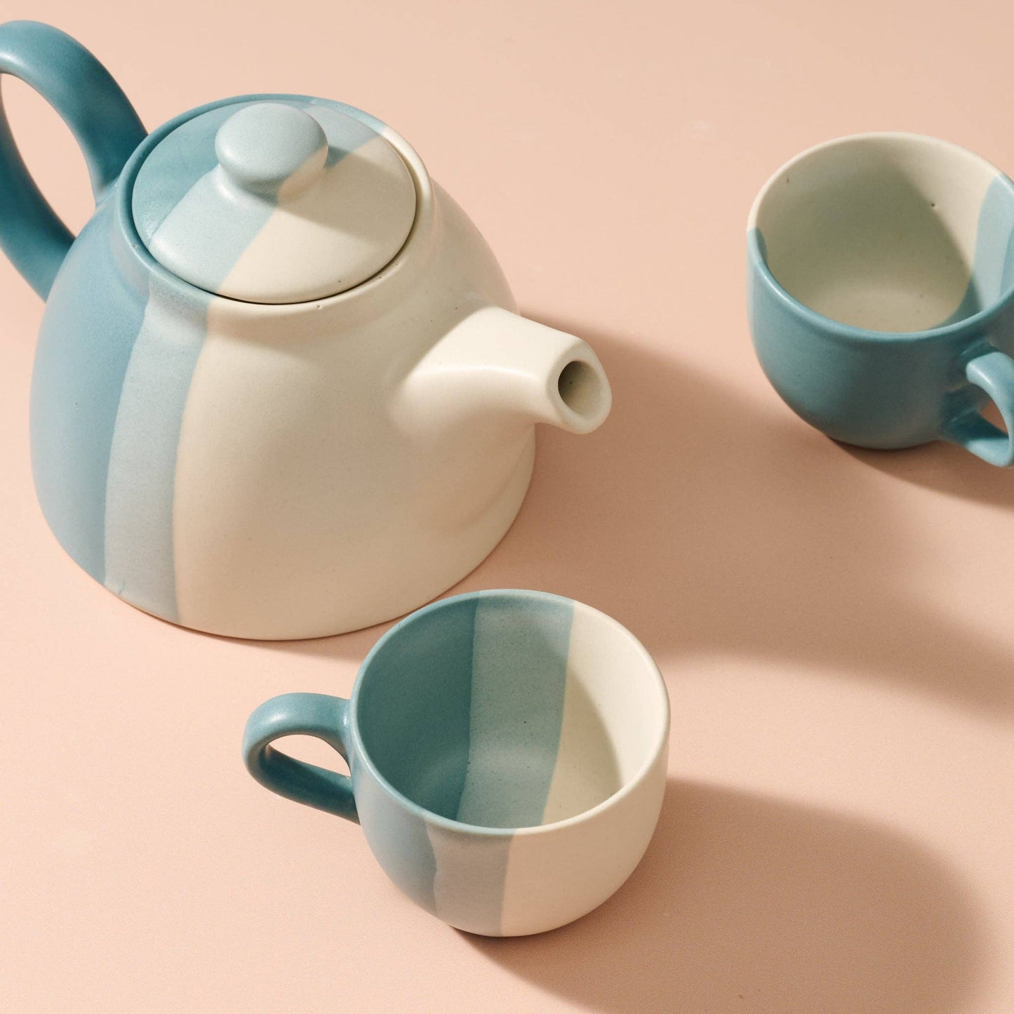 Ten Thousand Villages - Pheeka Striped Tea Cups - Set of 2