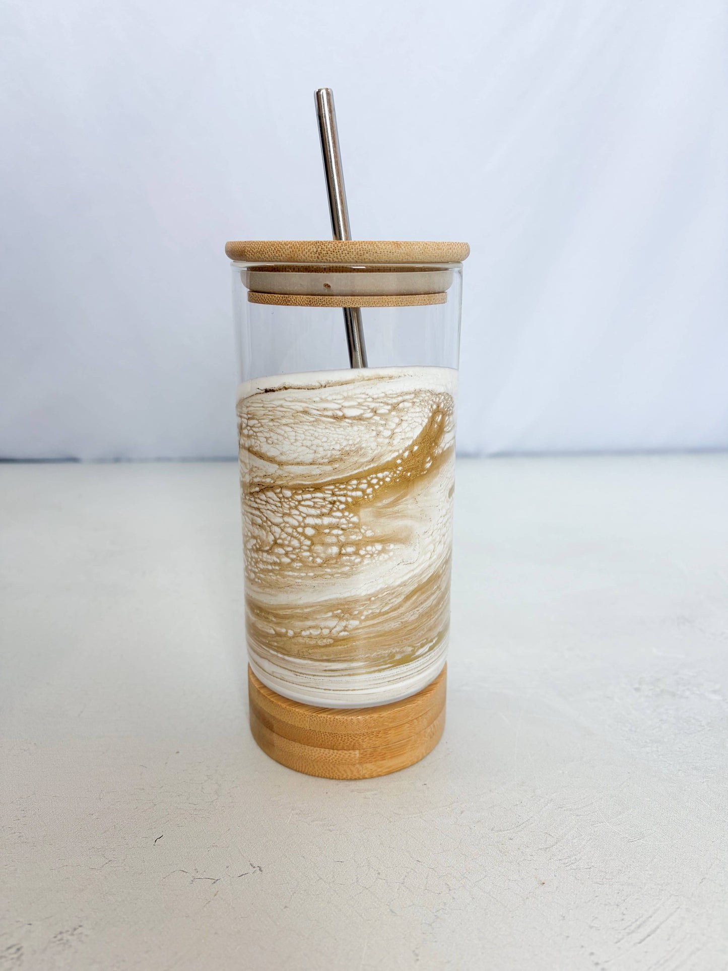 NEW!!! Resin Accented Glass Tumblers (No Tariffs)