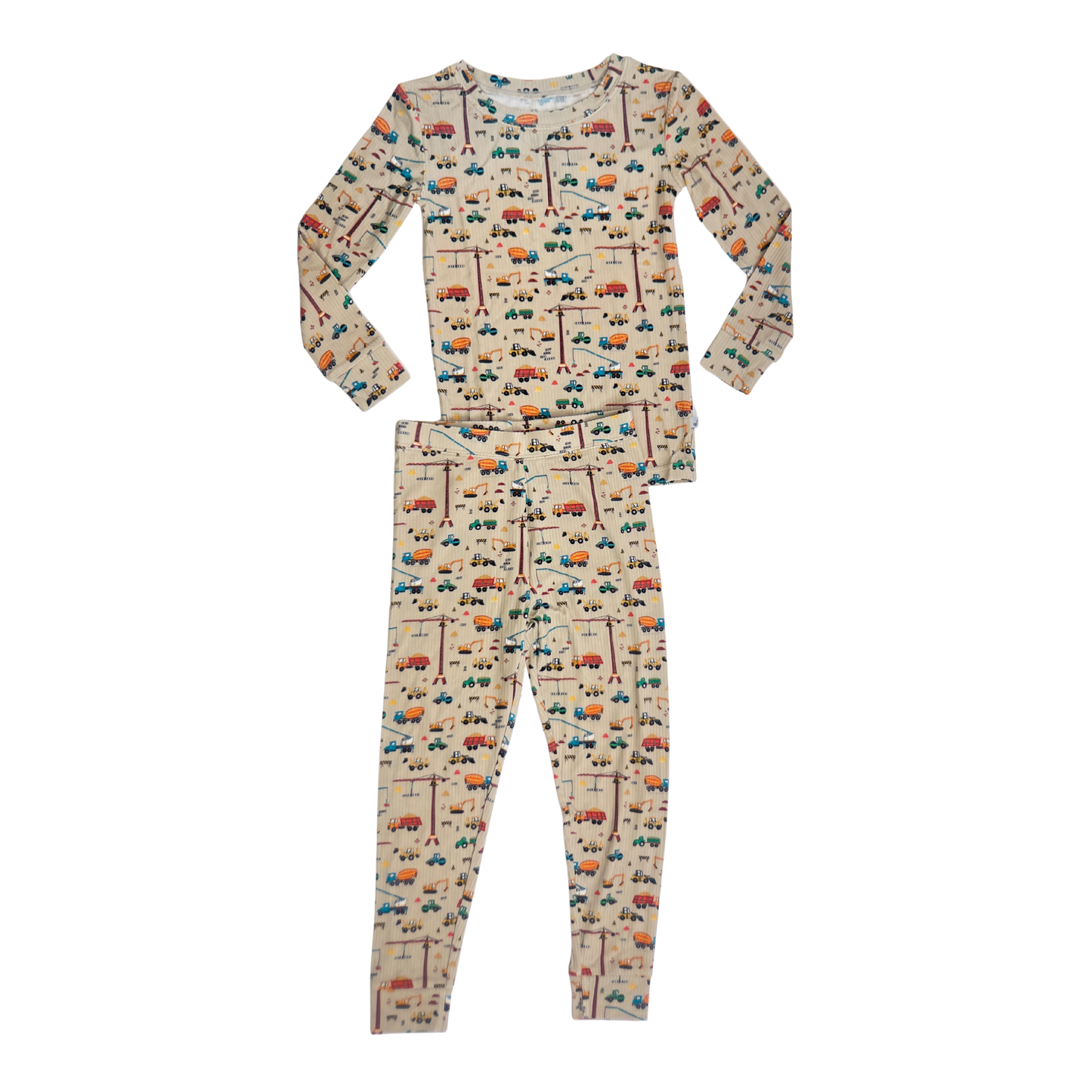 Ribbed Bamboo Two-Piece Set  Sand Construction