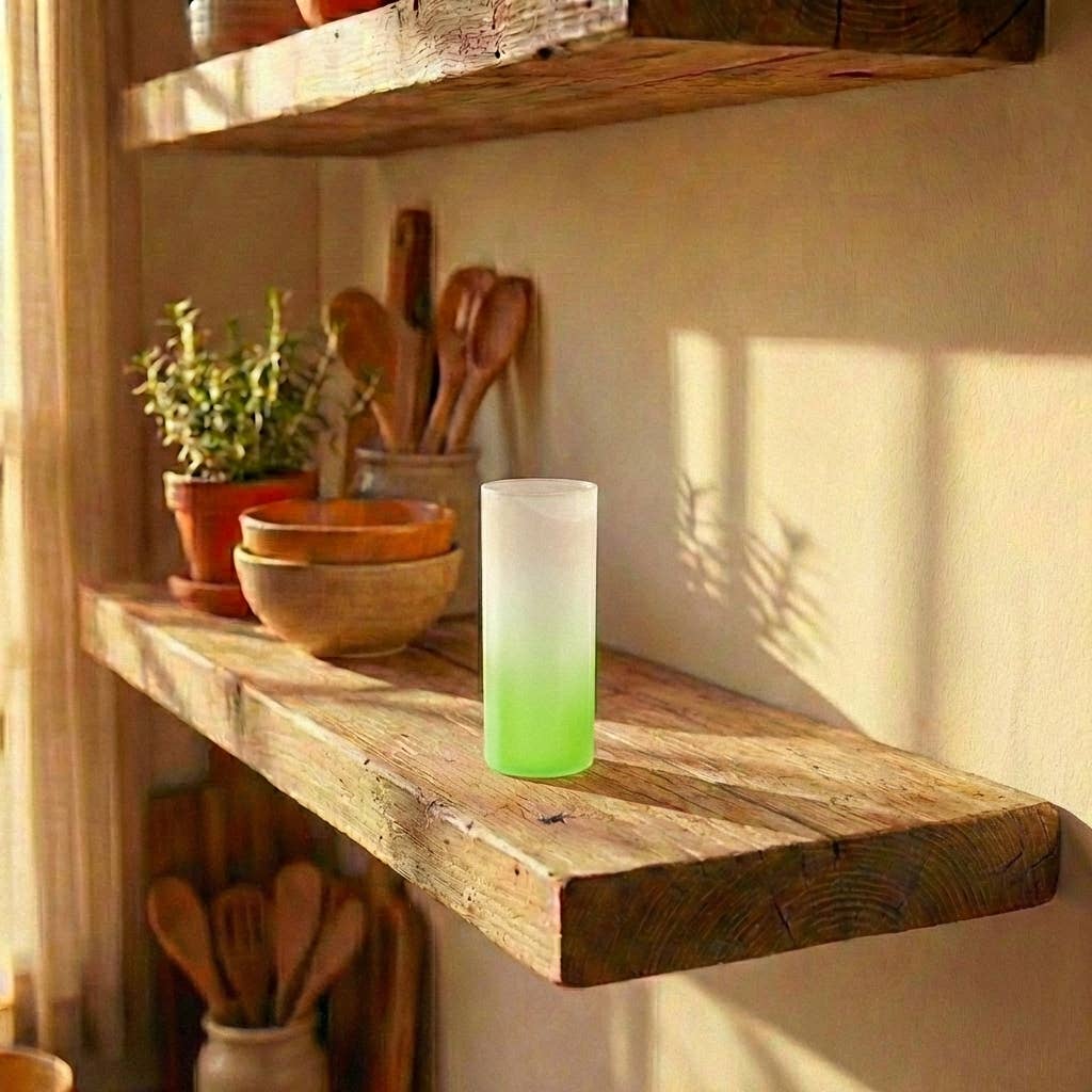 Colored Glass Kitchen Cup