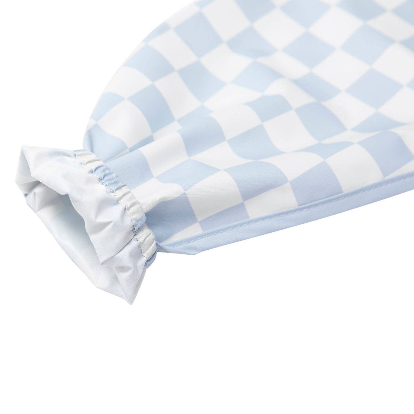 Ali+Oli - Smock Bib for Baby & Toddler Long Sleeve (Blue Checkers)