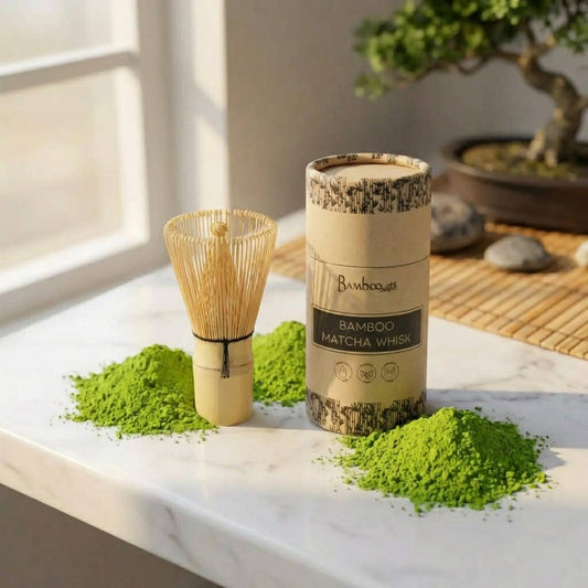 Bamboo Matcha Tea Whisk in Paper Tube | Matcha Bestseller