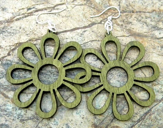 Green Tree Jewelry - Sunflower Earrings