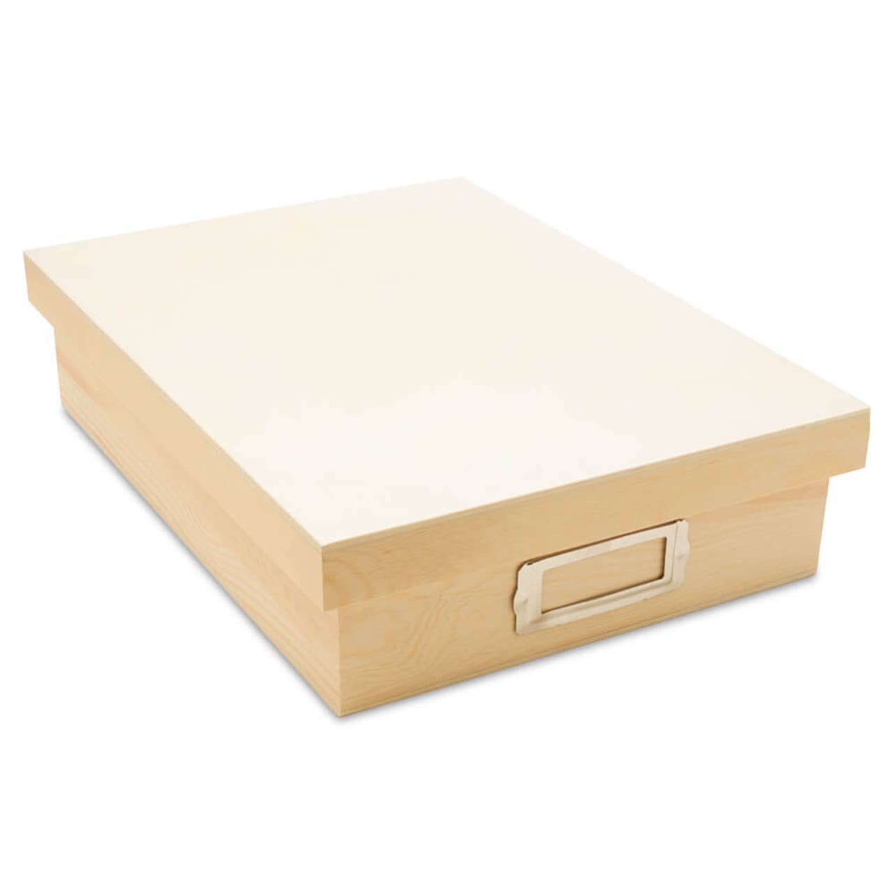 Wooden Box with Lid, 12-3/8"