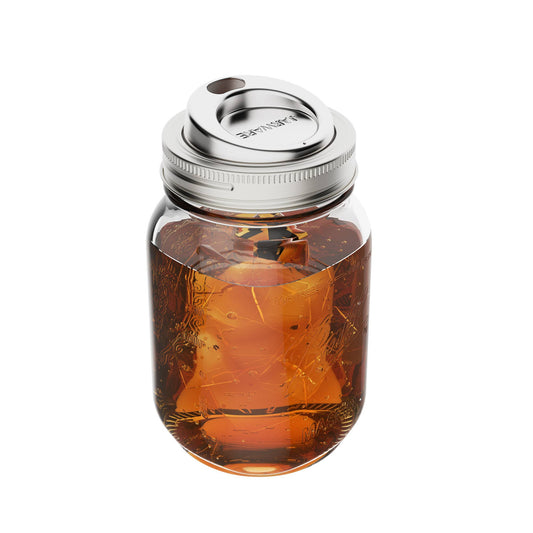 Fox Run Brands - Jarware Stainless Steel Drink Lids For Regular Mouth, Set 2