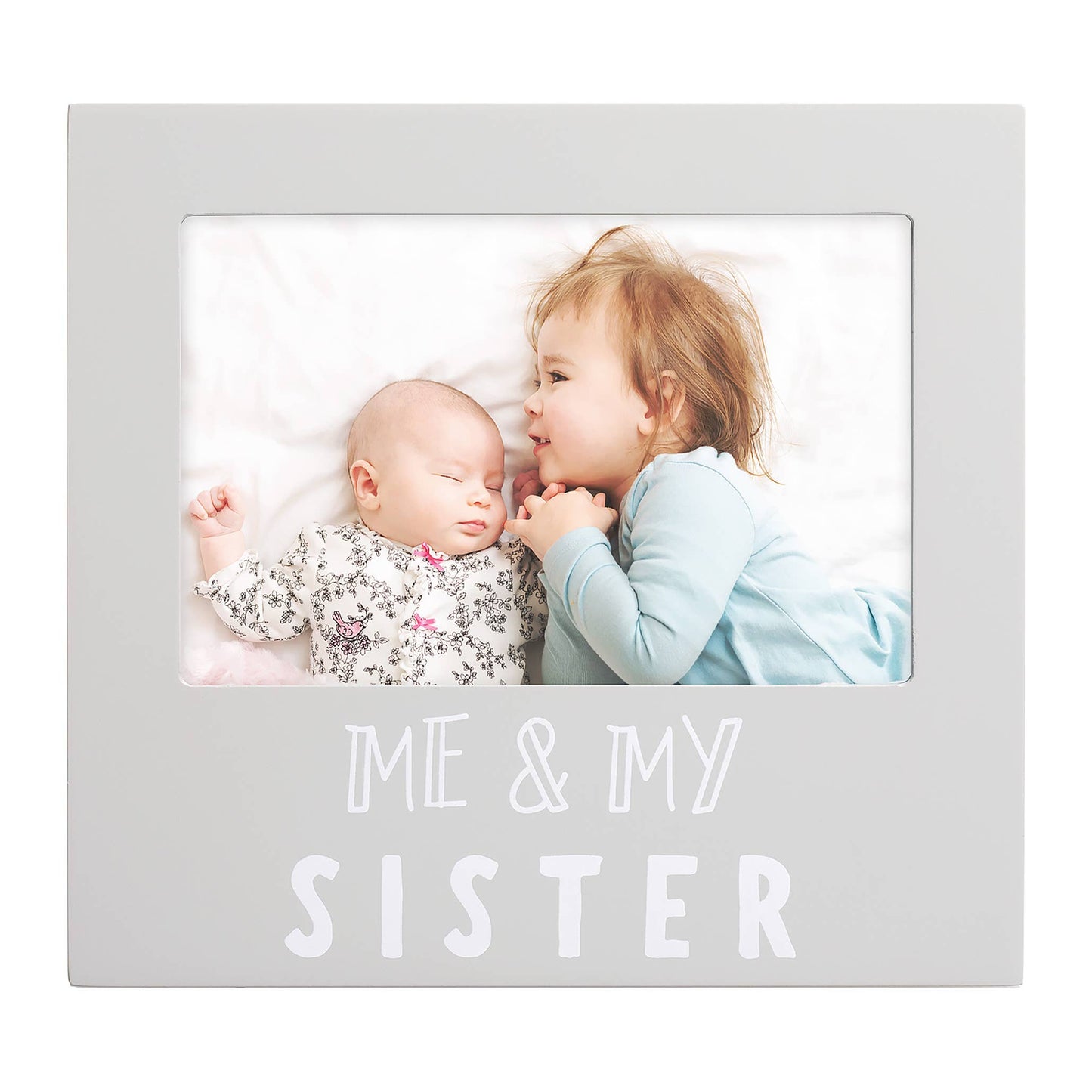 Pearhead - Me and My Sister Sentiment Picture Frame, Gray