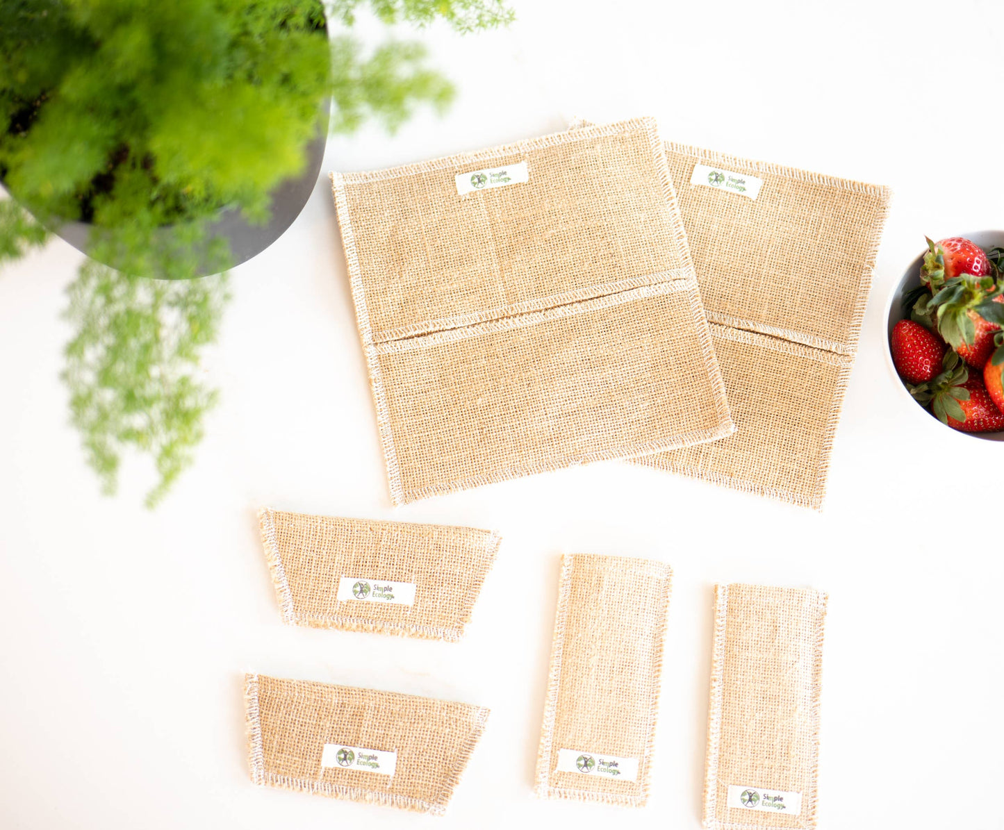 Simple Ecology - Upcycled Jute Potholders - Simple Ecology