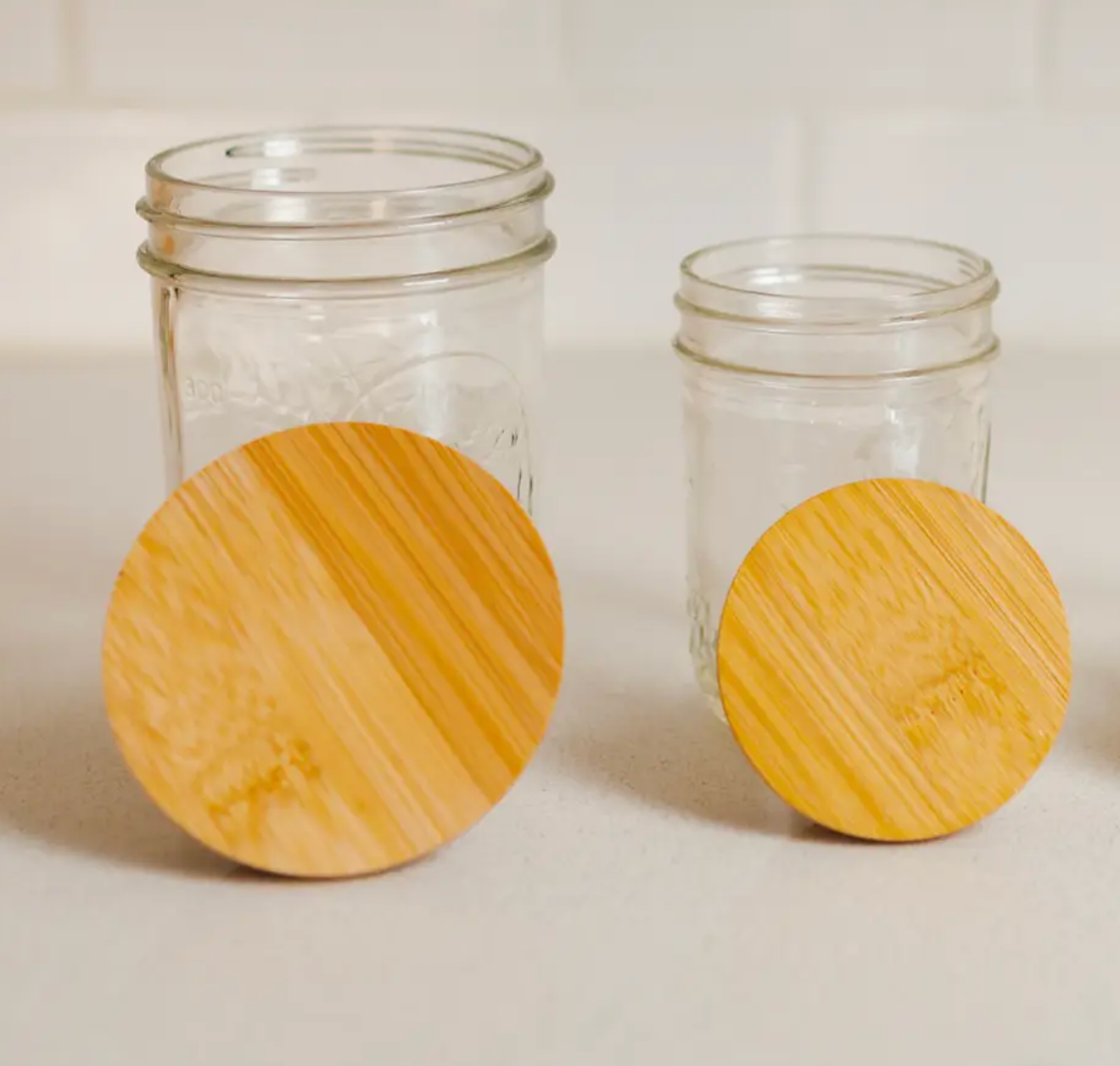 Bamboo Mason Jar Lid | Standard Mouth | Earth Day Bestseller
