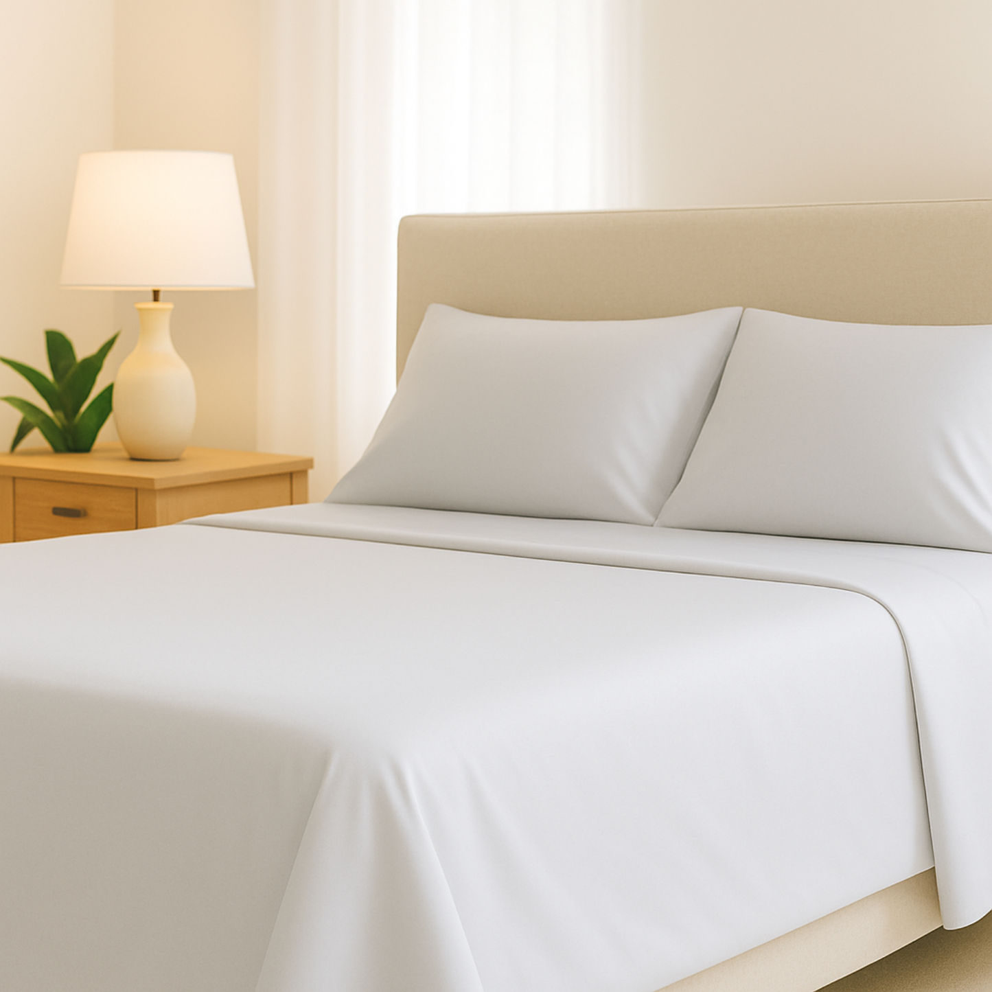 Pure Fiber - Bamboo Viscose Sheets Set – 4PC Soft Cooling Bedding