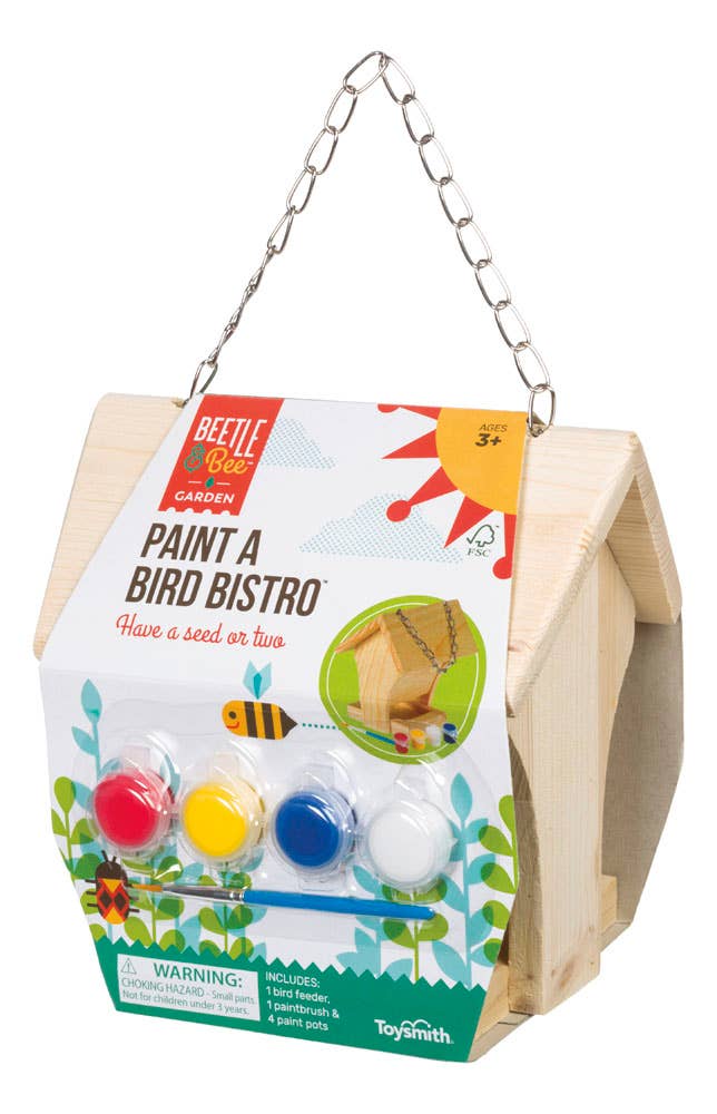 Toysmith - Beetle & Bee Paint A Bird Bistro