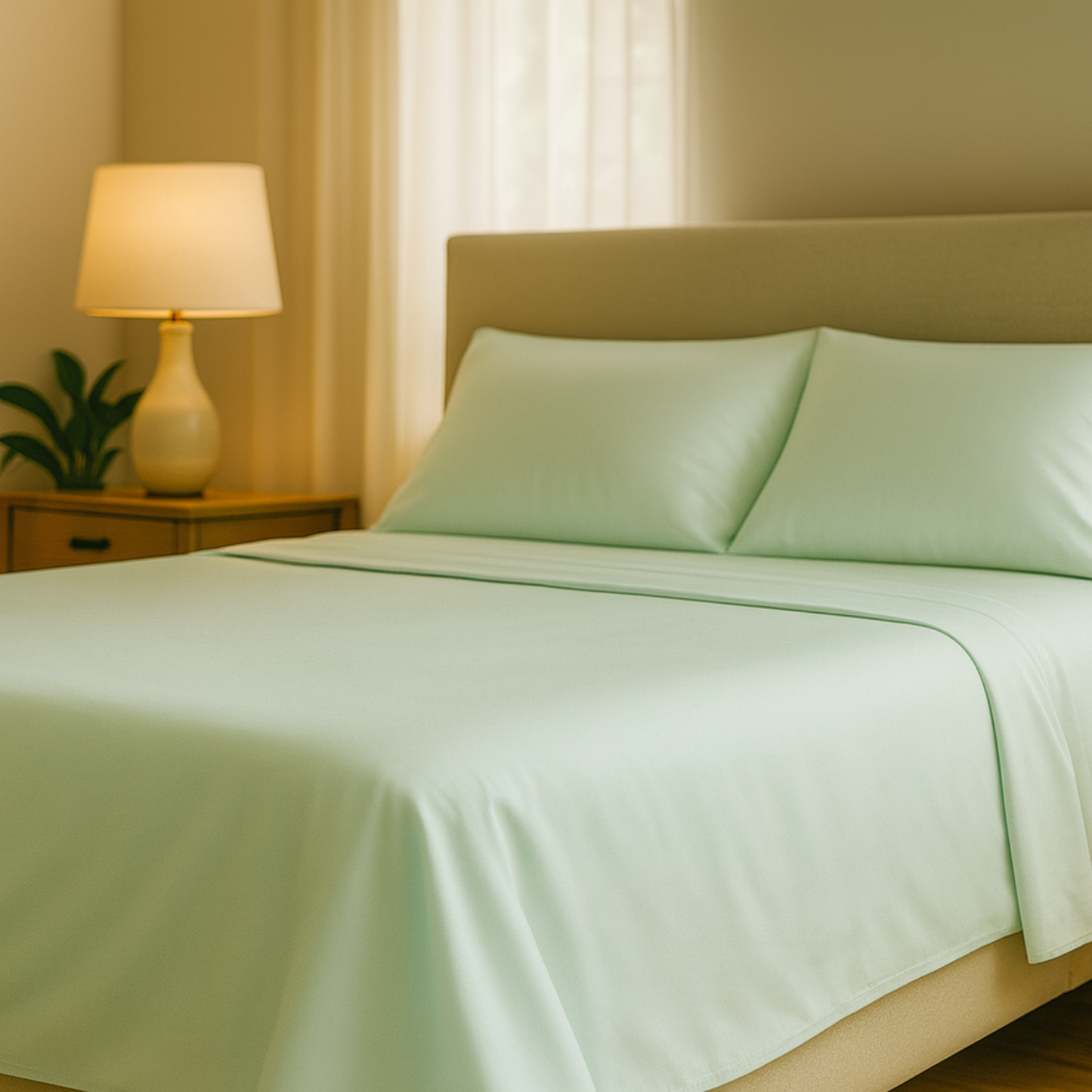 Pure Fiber - Bamboo Viscose Sheets Set – 4PC Soft Cooling Bedding