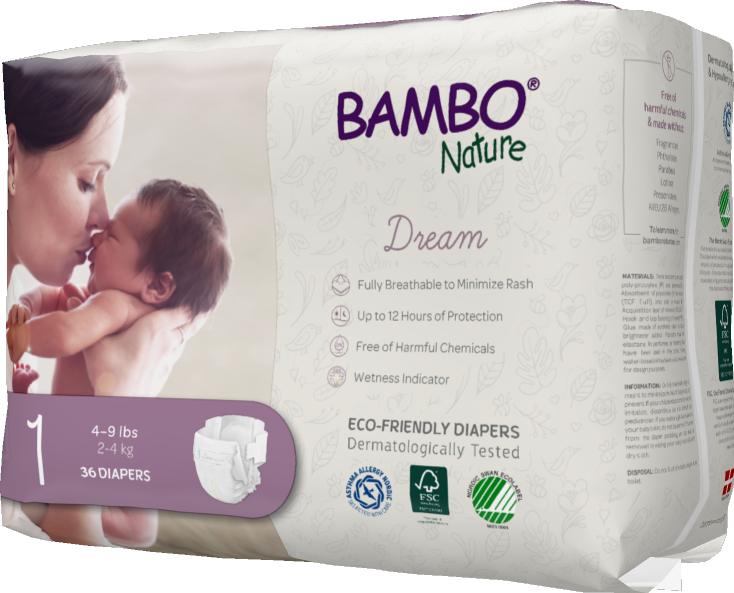 Bambo Nature Dream Baby Diapers Size 1