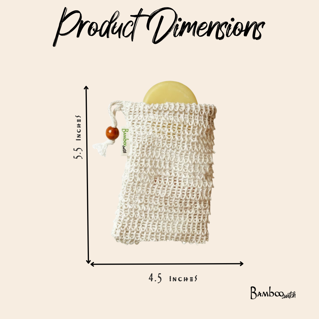 Compostable Sisal Soap Saver Bag | Earth Day Bestseller