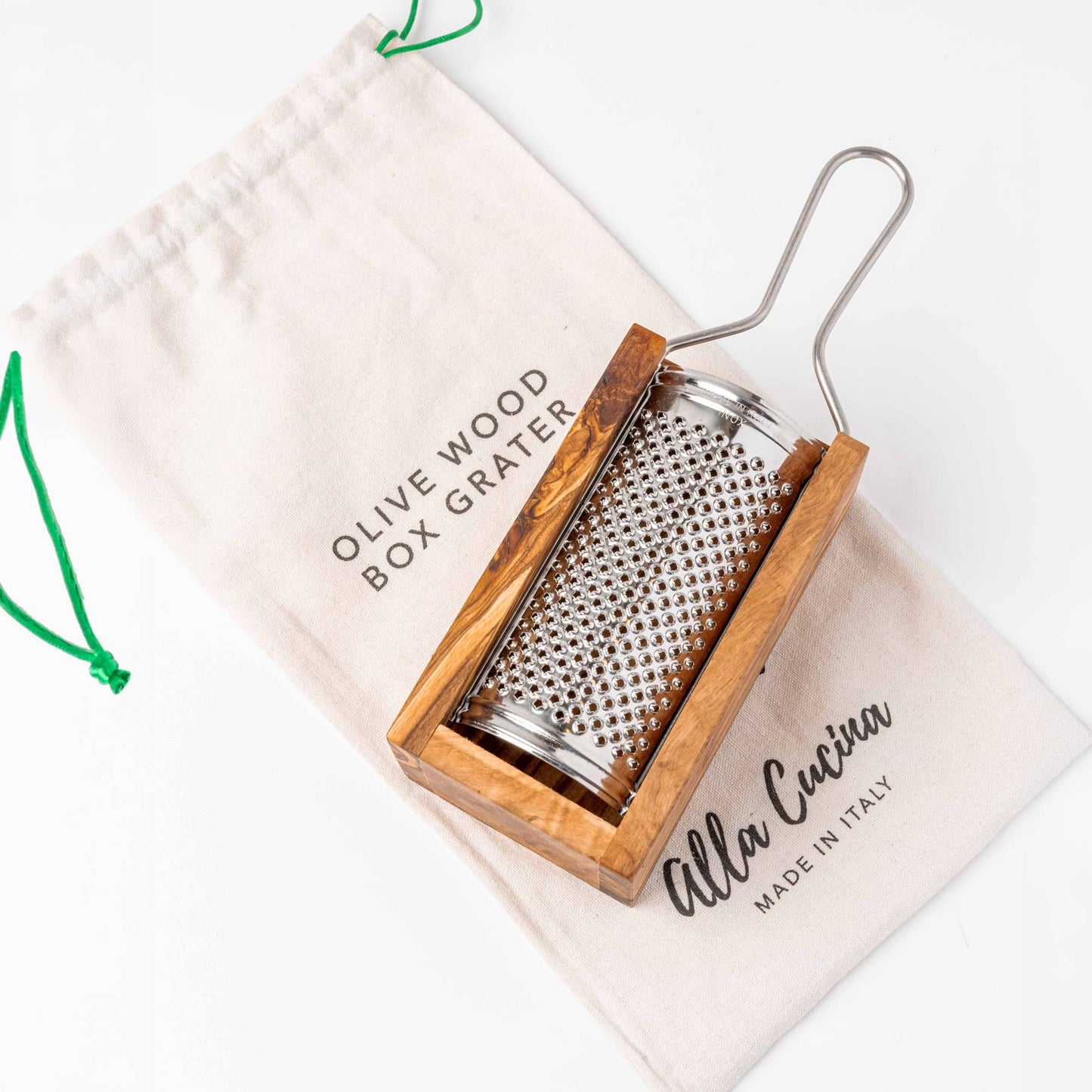 Italian Olivewood Box Cheese Grater