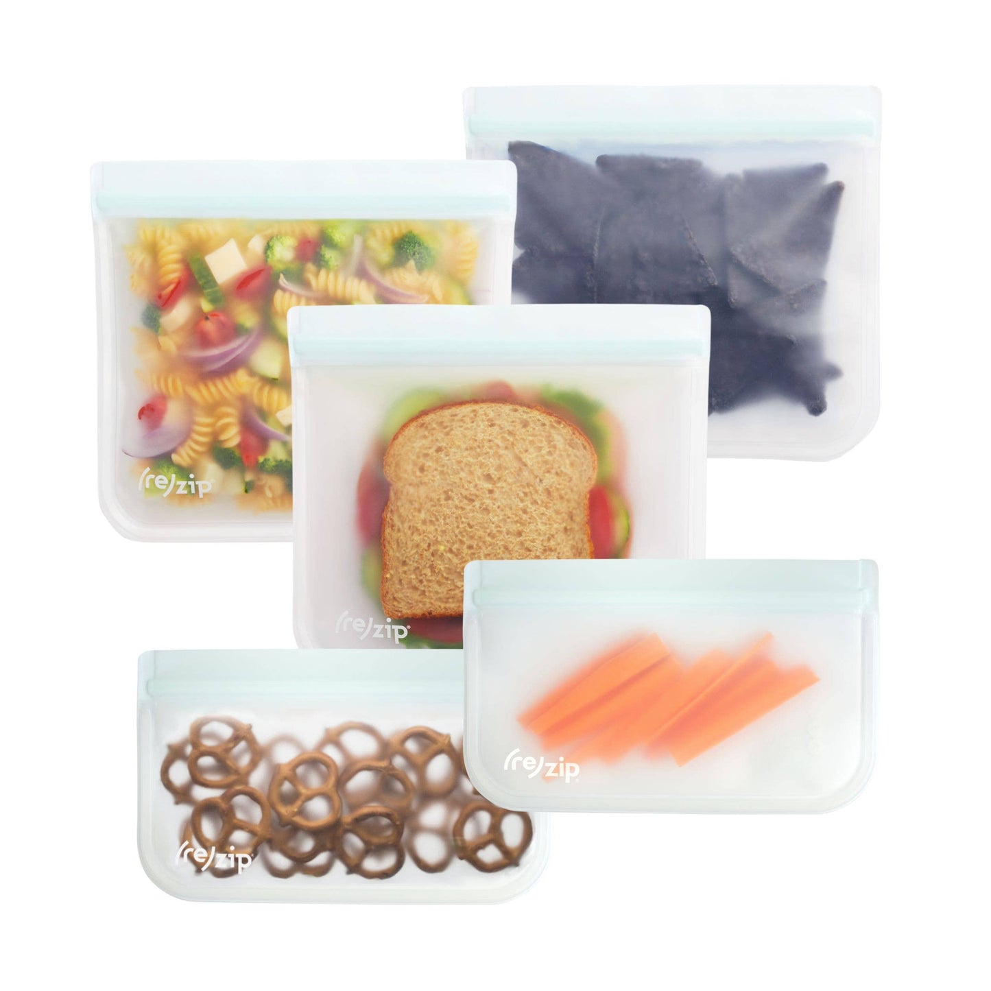 Reusable Flat Storage Bags - 5 Piece Sets