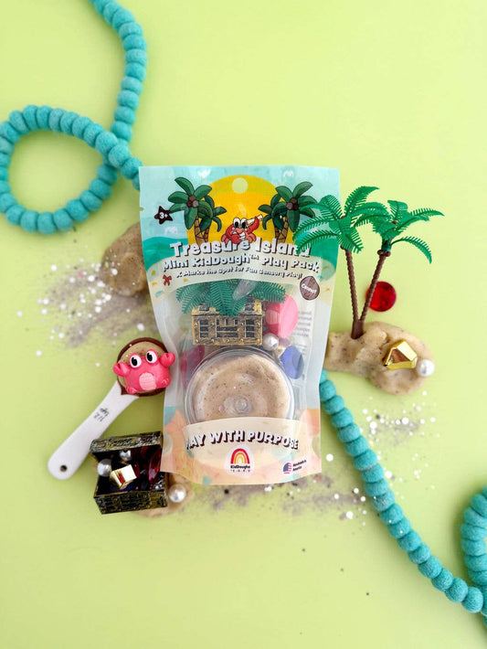 Earth Grown KidDoughs (KidDoughs by EGKD) - Treasure Island Mini Play Pack