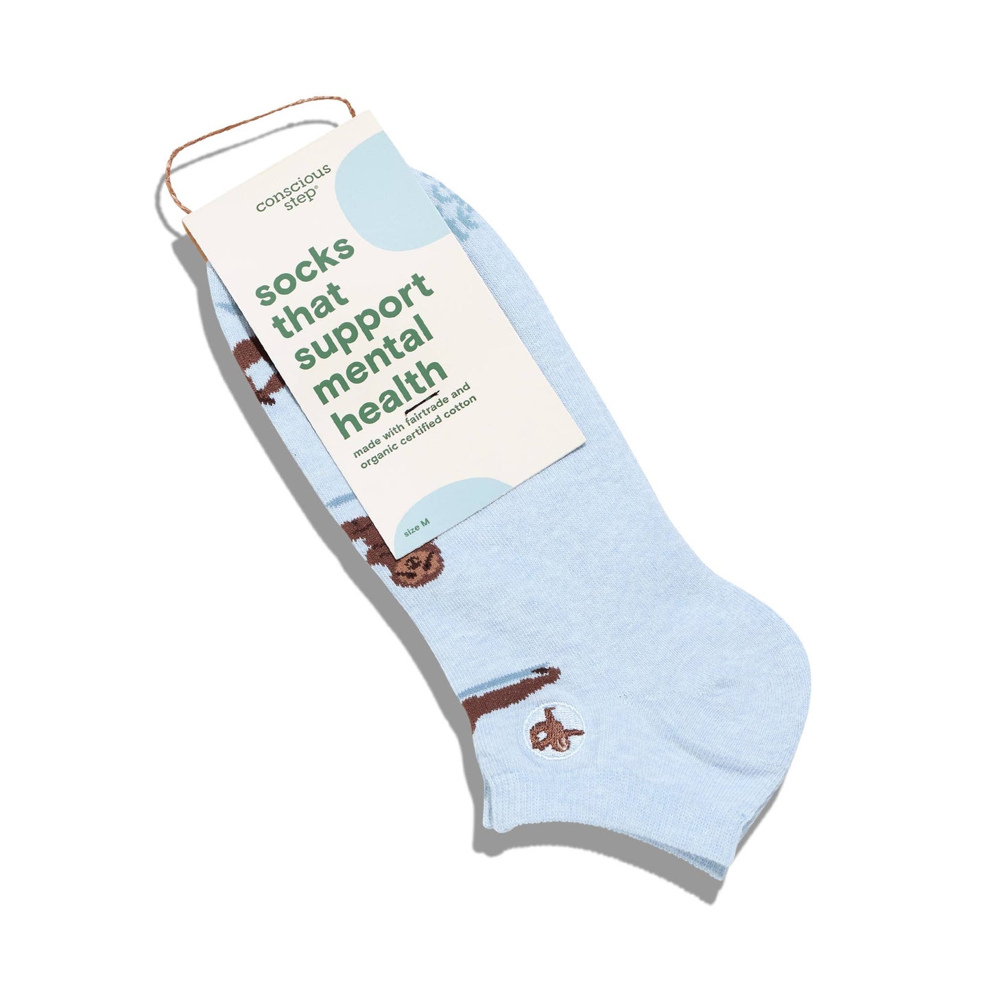 Conscious Step - Ankle Socks that Support Mental Health | Blue Sloths