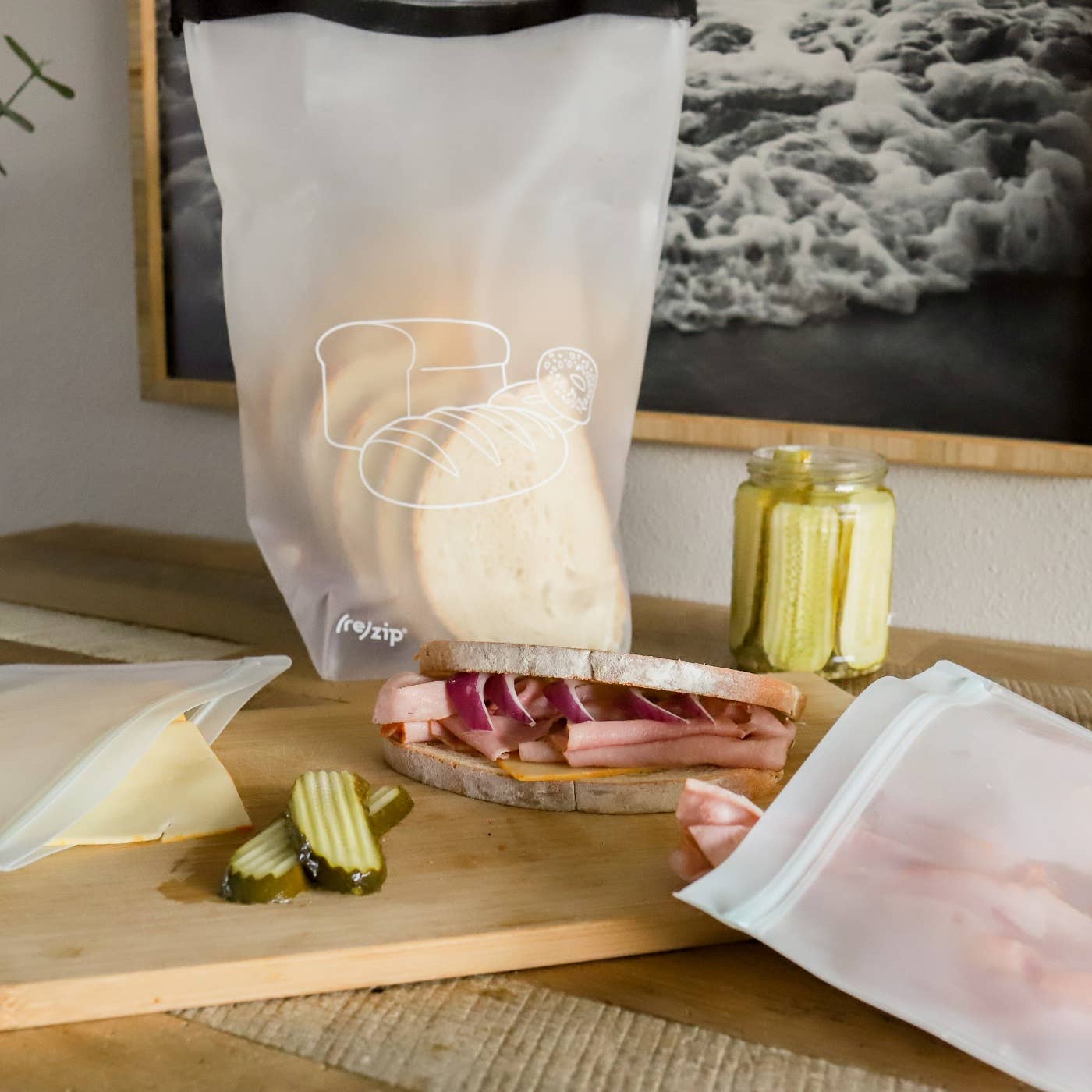 Reusable Roll Top Bread & Bagel Bag