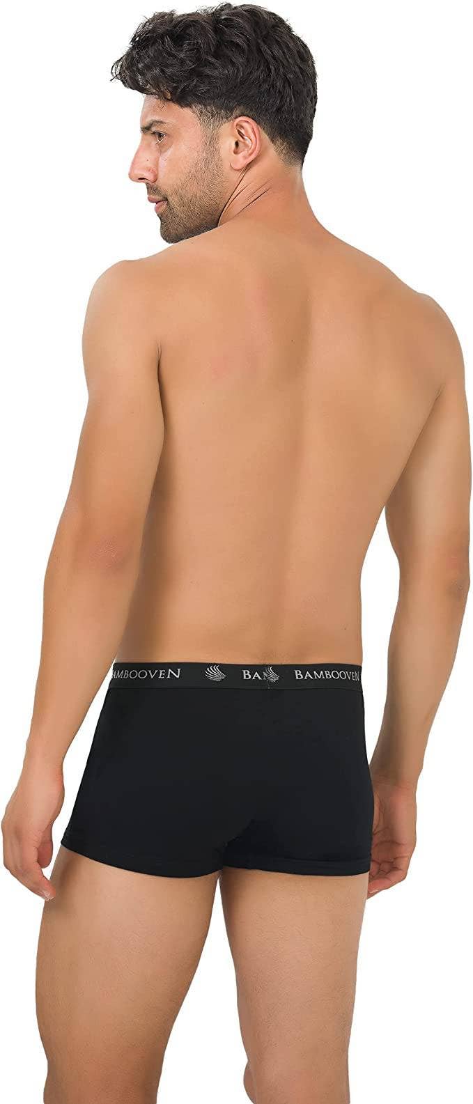 Mens Bamboo Trunks with Pouch 4-Pack