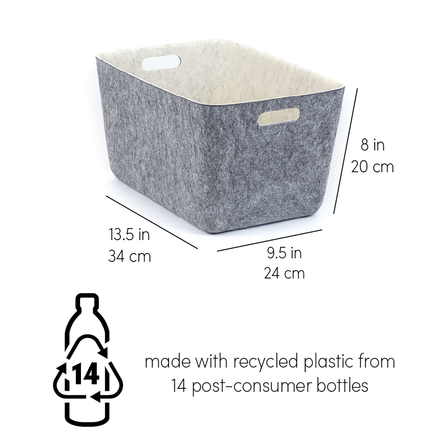 ReSTAK recycled FELT storage medium tall