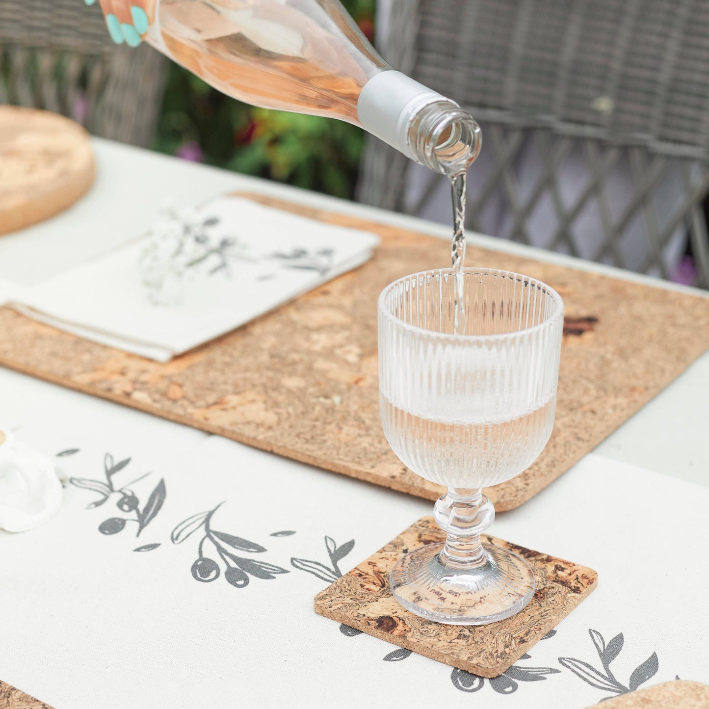Natural Cork Coasters | Square | Set of 4
