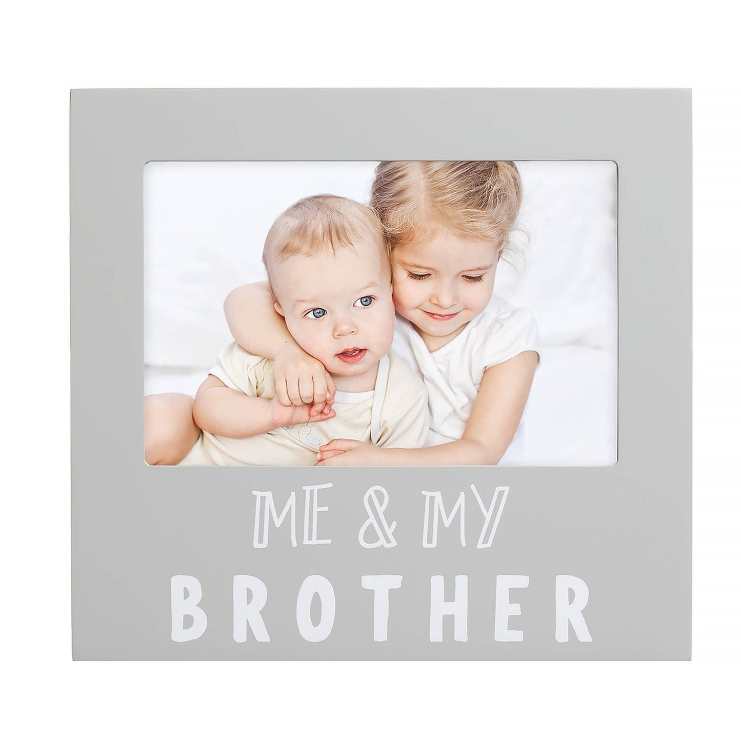 Pearhead - Me and My Brother Sentiment Picture Frame, Gray