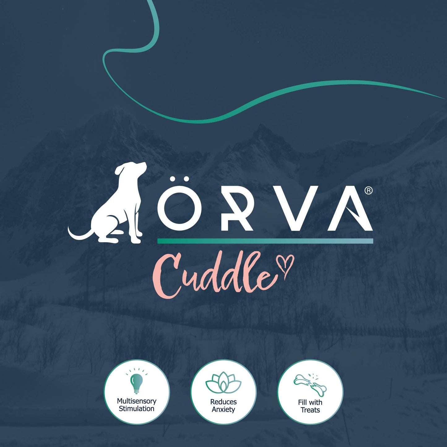 Örva Cuddle & Snuffle Basking Shark Treat Foraging Toy