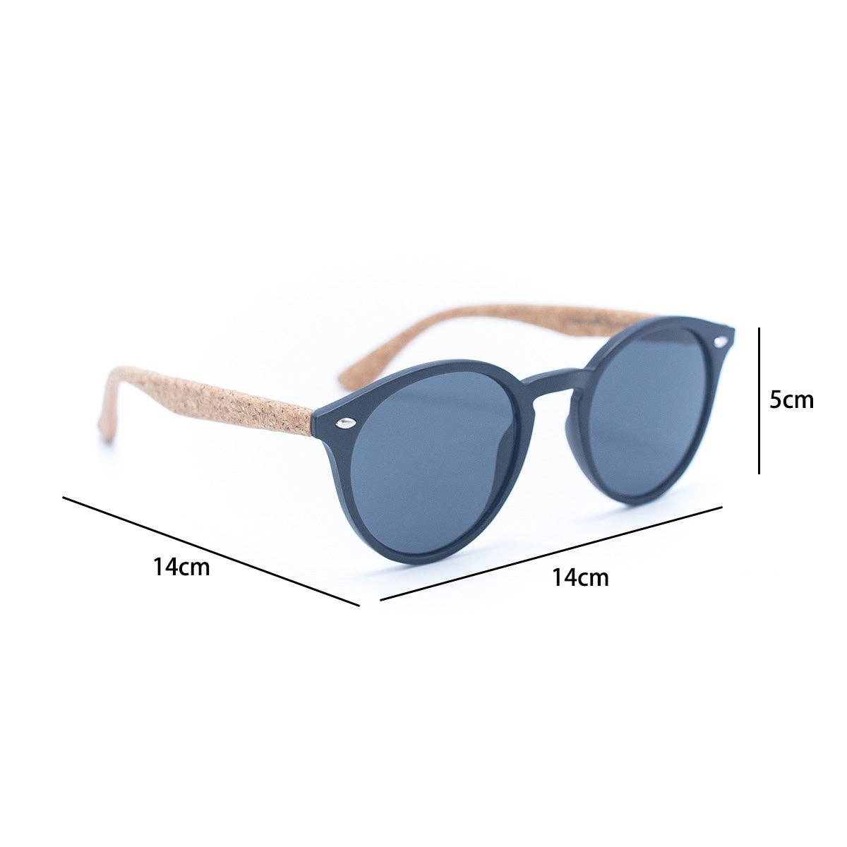 Women's Cork Sunglasses with UV Protection Lenses(Including
