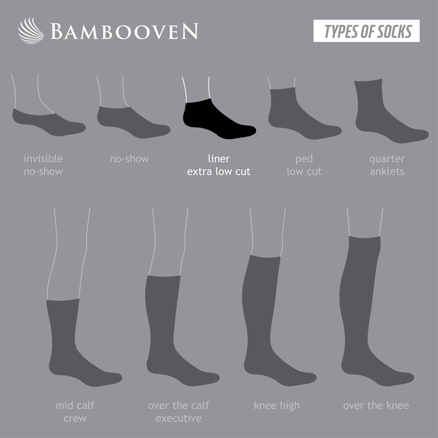 Womens Bamboo Ankle Socks ''Black'' 6-Pack - 578