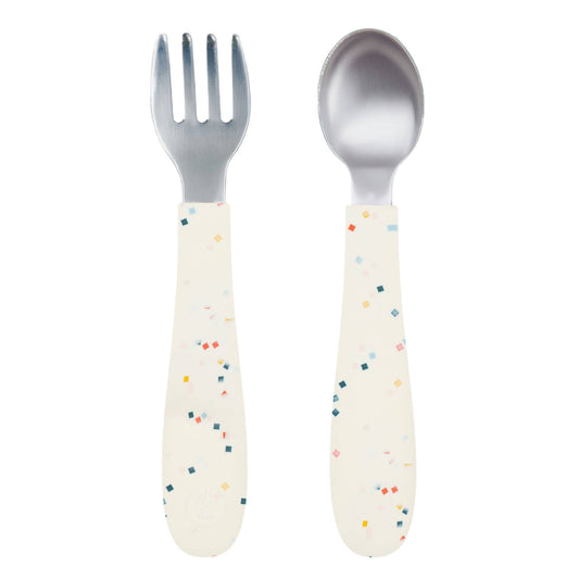 WeeSprout - Stainless Steel Toddler Fork & Spoon Set – 2 Piece