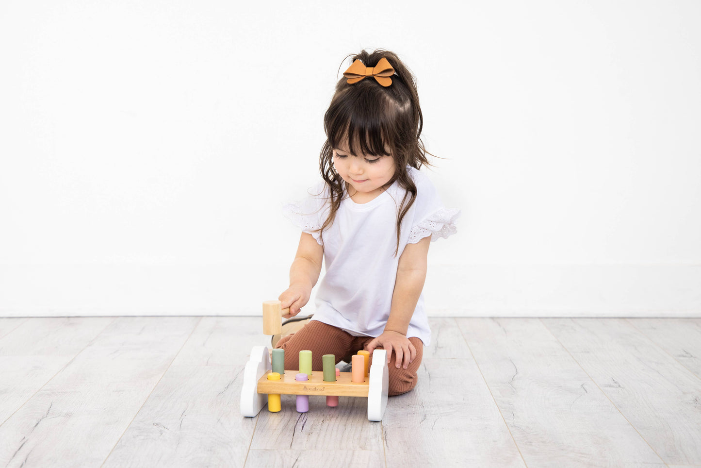 Pearhead - Wooden Hammer Bench Toy, Learning Toy
