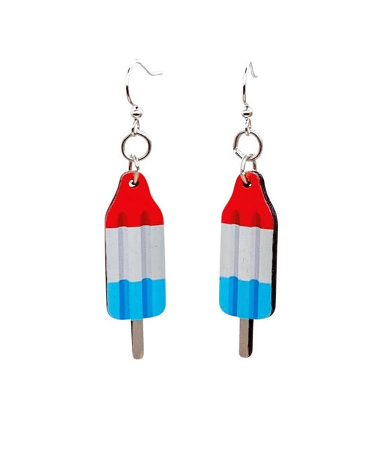 Green Tree Jewelry - 4th of July Popsicle Earrings