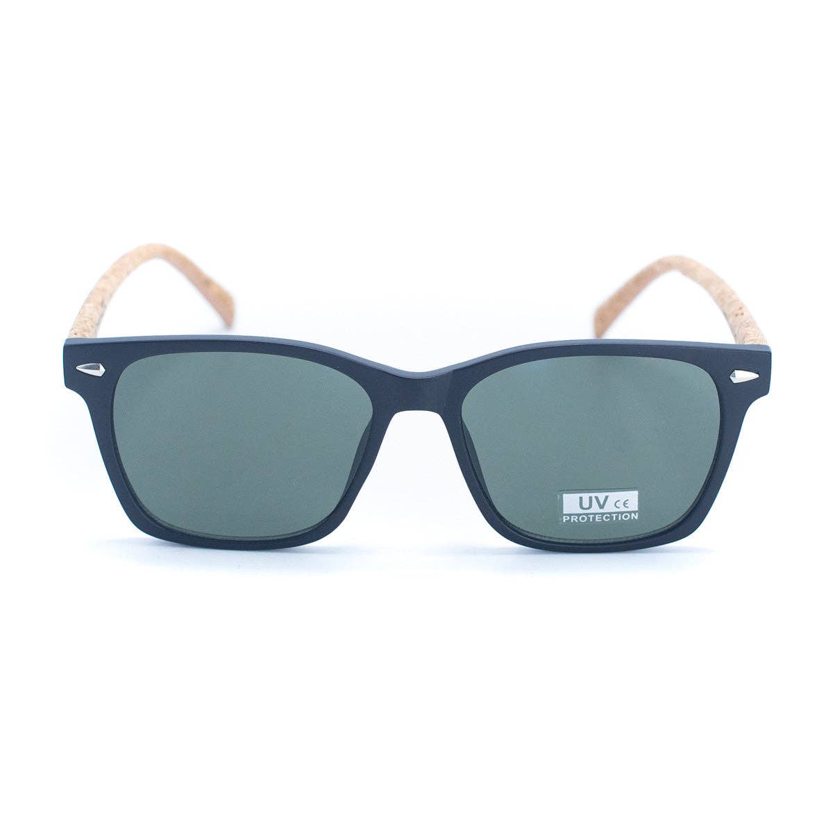 Men's Cork Sunglasses with UV Protection Lenses and Glasses