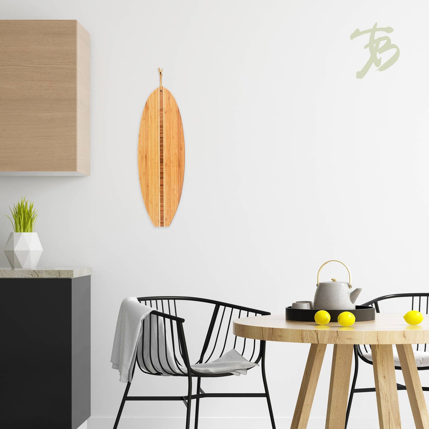 Totally Bamboo - Surfboard Shaped Cutting Board & Charcuterie Serving Board