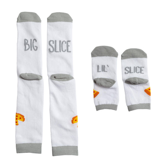 Pearhead - Daddy & Me Matching Pizza Sock Set, Father's Day Gift