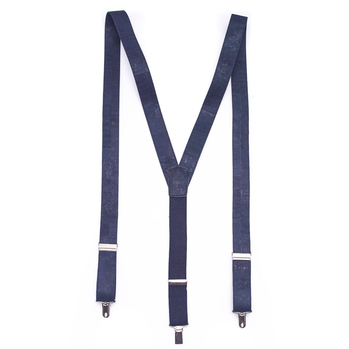 Dark Blue  Adjustable cork straps men's SUSPENDER L-542-F