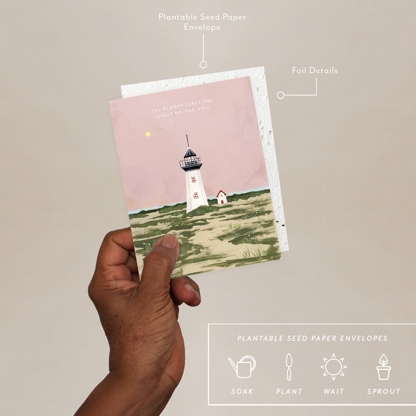 Lighthouse - Love + Friendship Card