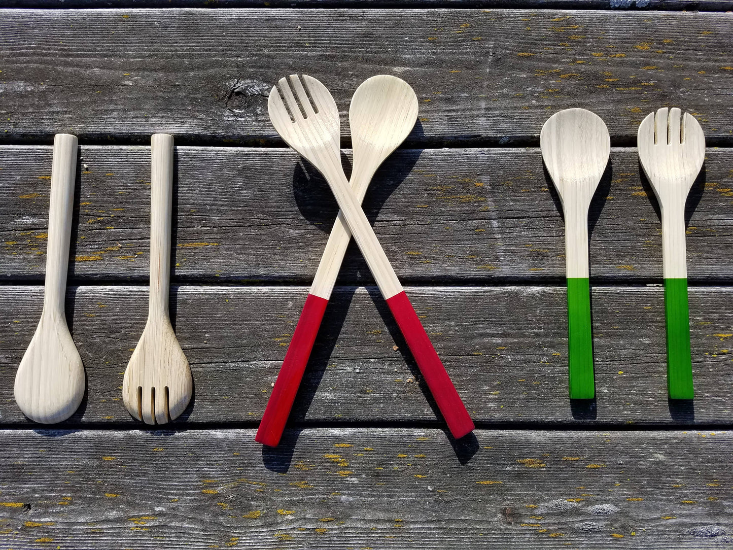 Large Bamboo Server Set