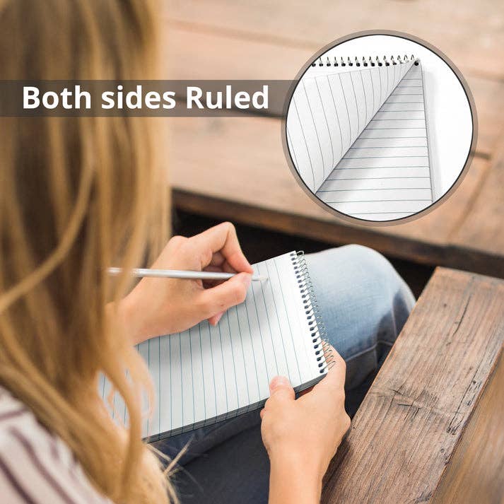 Three Leaf Ruled Writing Pad, 5.75 X 9  In 100 Sheets,48 Ct.