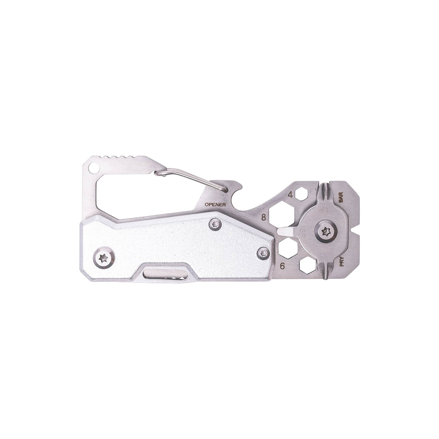 Stainless Multi-Tool Carabiner | Clip-On EDC Gear Tool