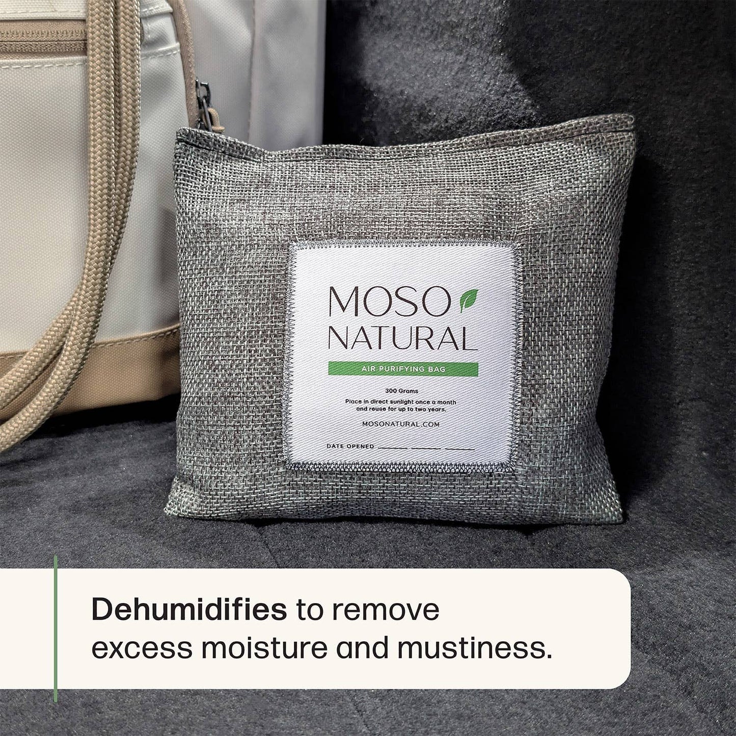 Car Odor Eliminator & Air Freshener w/ Bamboo Charcoal