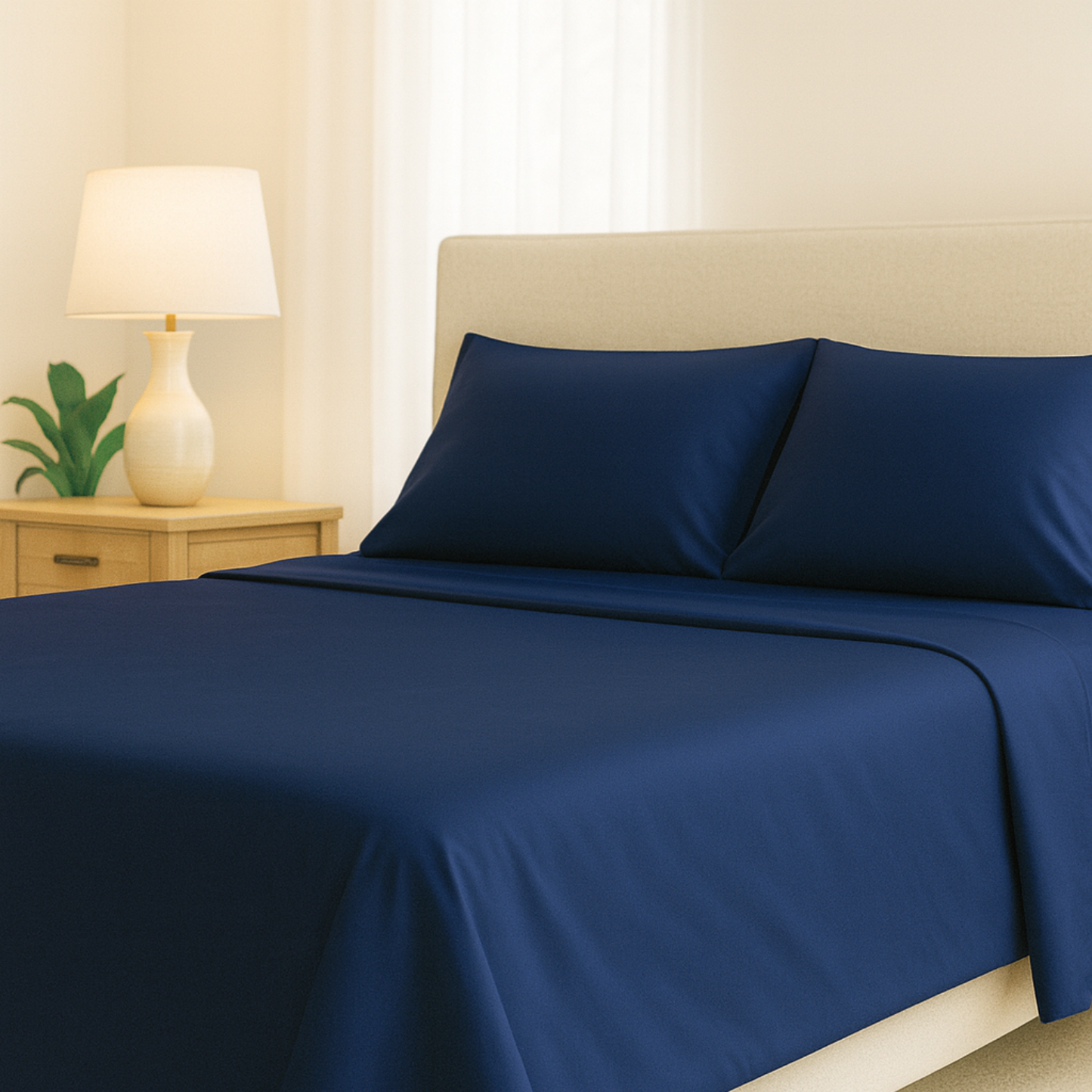 Pure Fiber - Bamboo Viscose Sheets Set – 4PC Soft Cooling Bedding