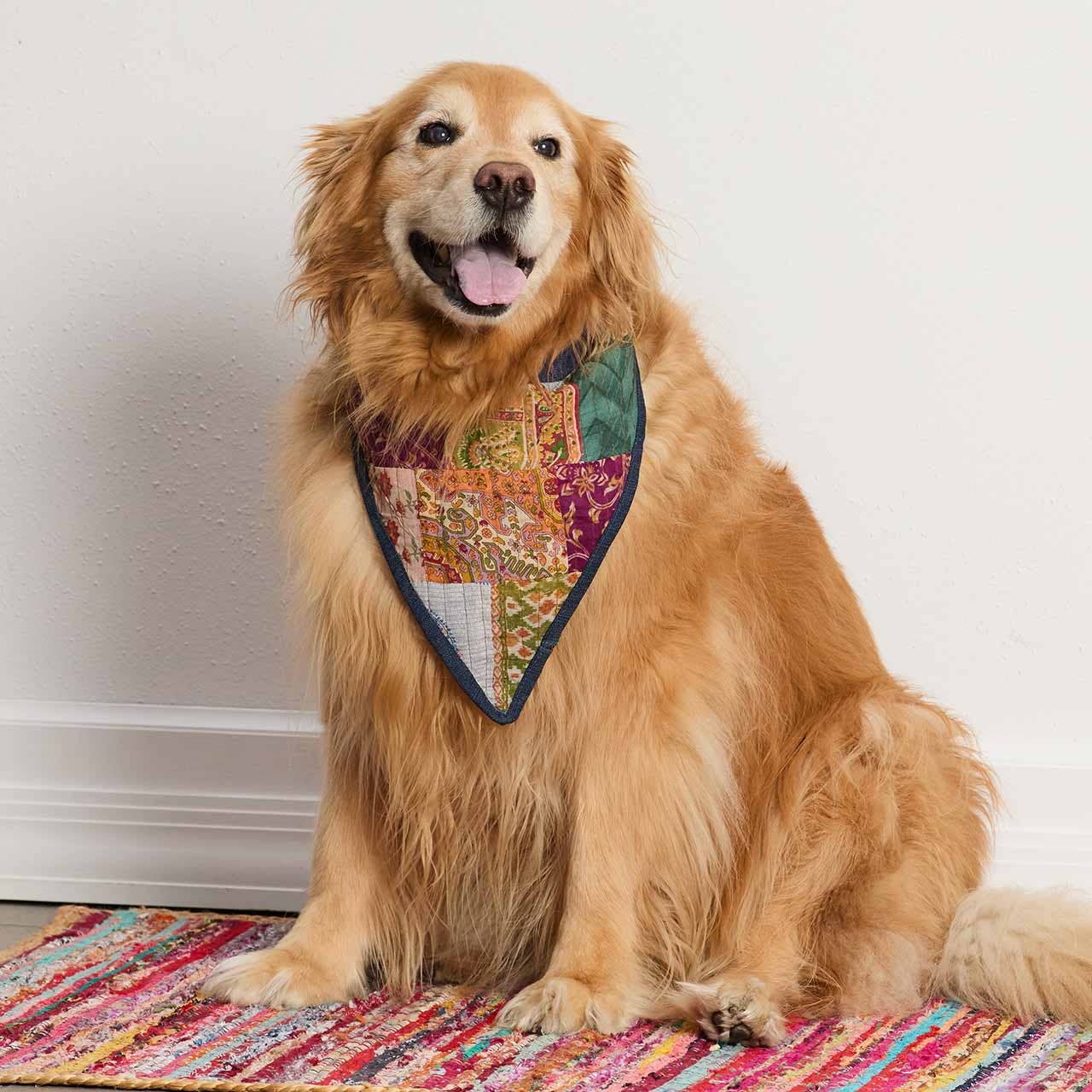 SERRV International - Large Upcycled Sari Pet Bandana