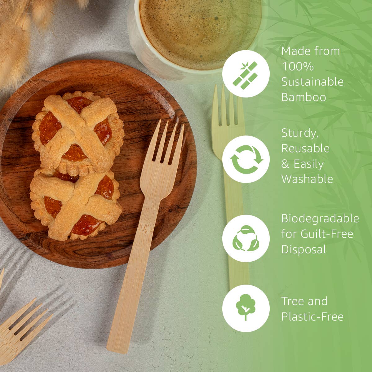 Ibambo - Ibambo Bamboo Disposable Forks Set - 100 Pack