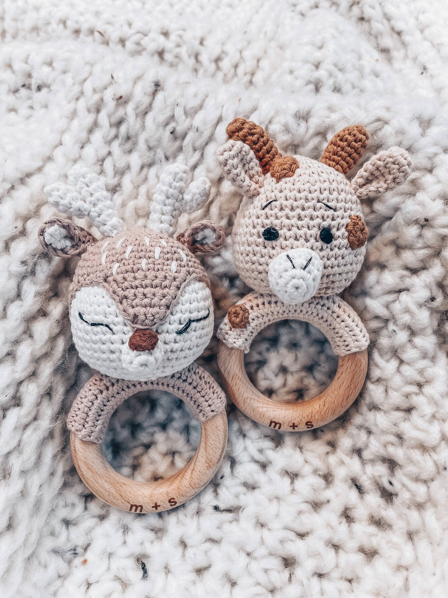 Marlowe and Sage LLC - Giraffe Hand Crochet Rattle