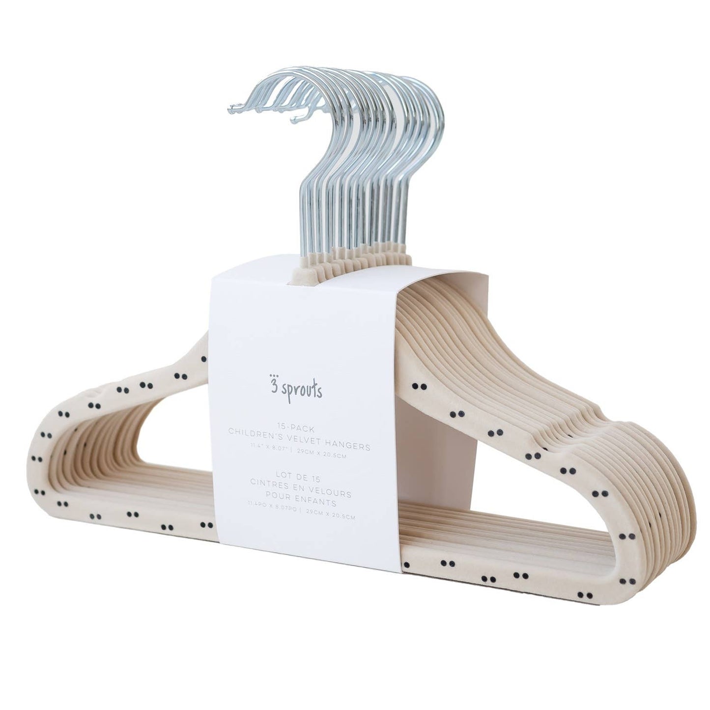 3 Sprouts - Kids & Baby Velvet Hangers (2 Packs of 15)