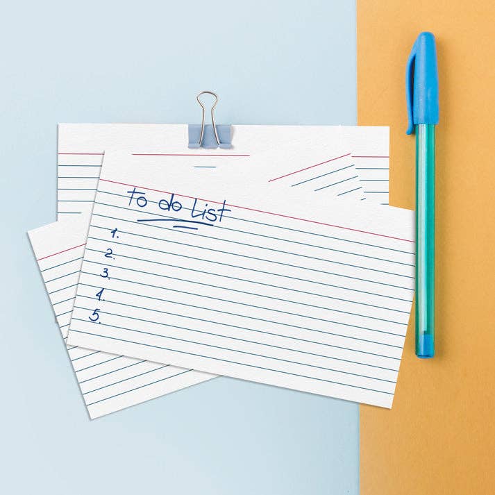 Three Leaf 100 Ct. Index Cards Ruled , White (Pack of 40)