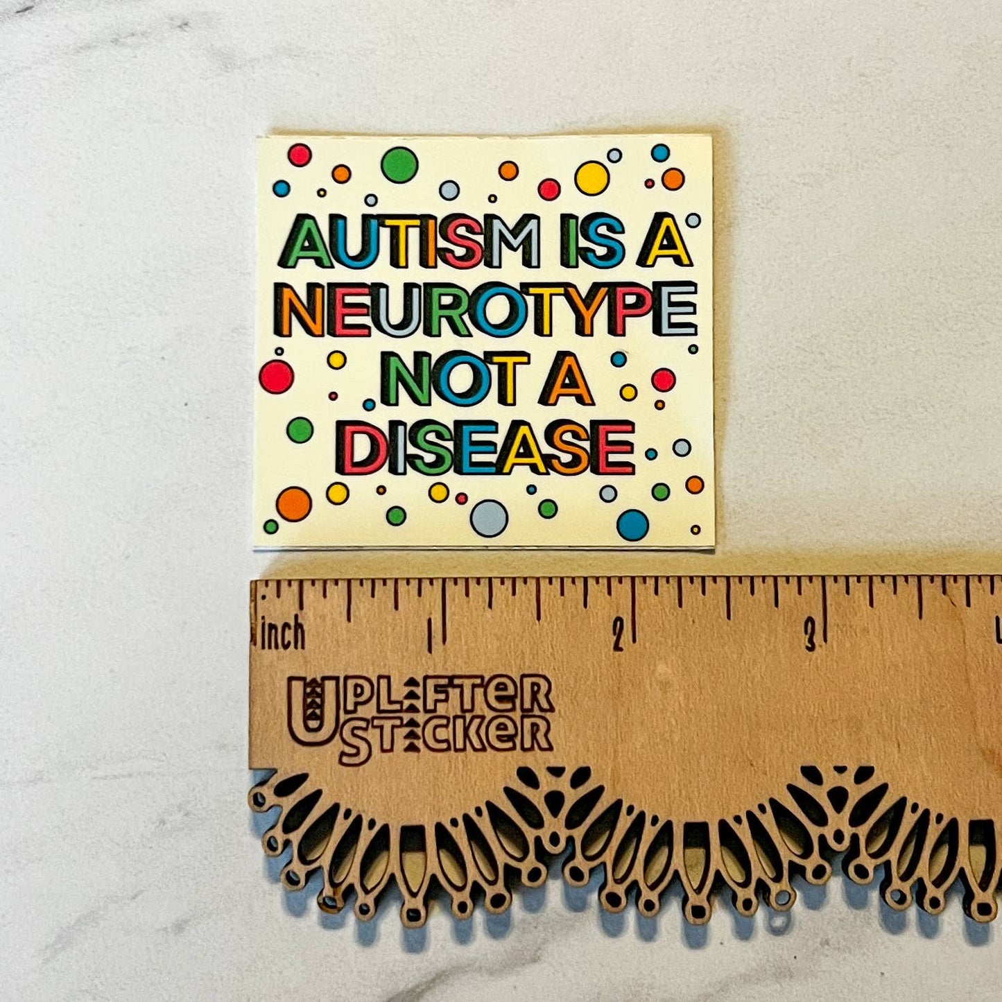 Uplifter Sticker - Autism is a neurotype, not a disease sticker