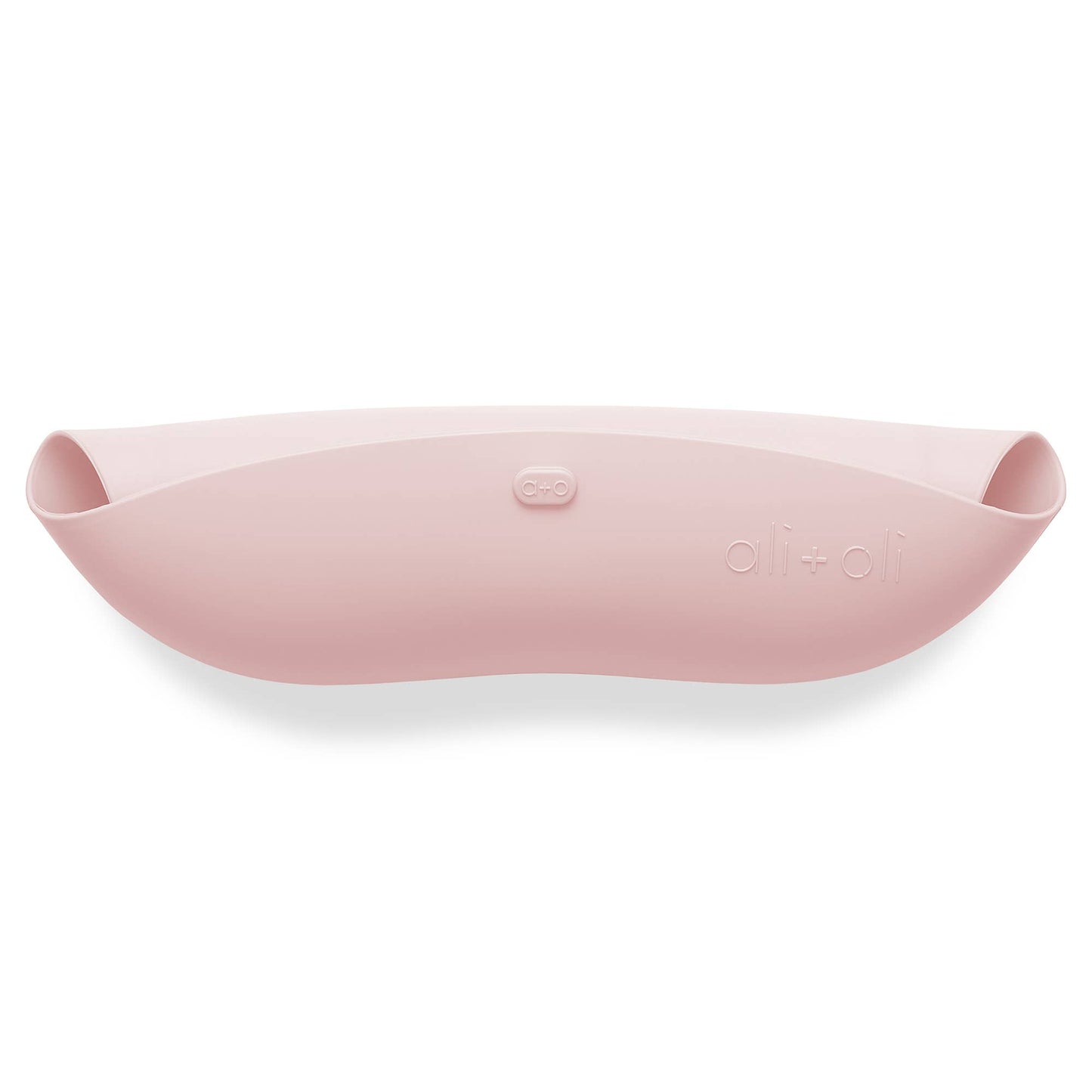 Ali+Oli - Silicone Baby Bib Roll Up & Stay Closed (True Pink)